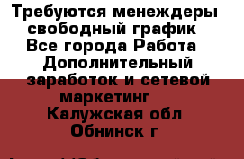 Требуются менеждеры, свободный график - Все города Работа » Дополнительный заработок и сетевой маркетинг   . Калужская обл.,Обнинск г.